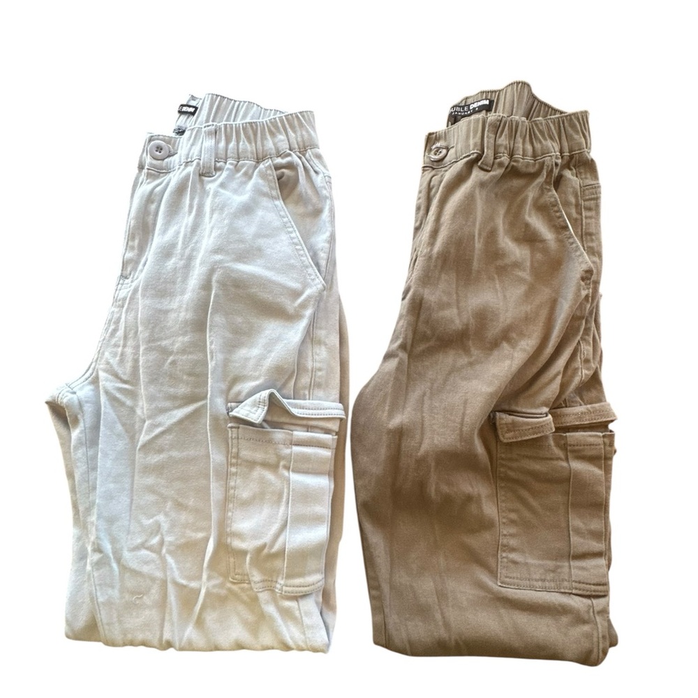 🖤 Double Denim Cargo Jogger Pants – 2-Pack Bundle (Size‎ M)